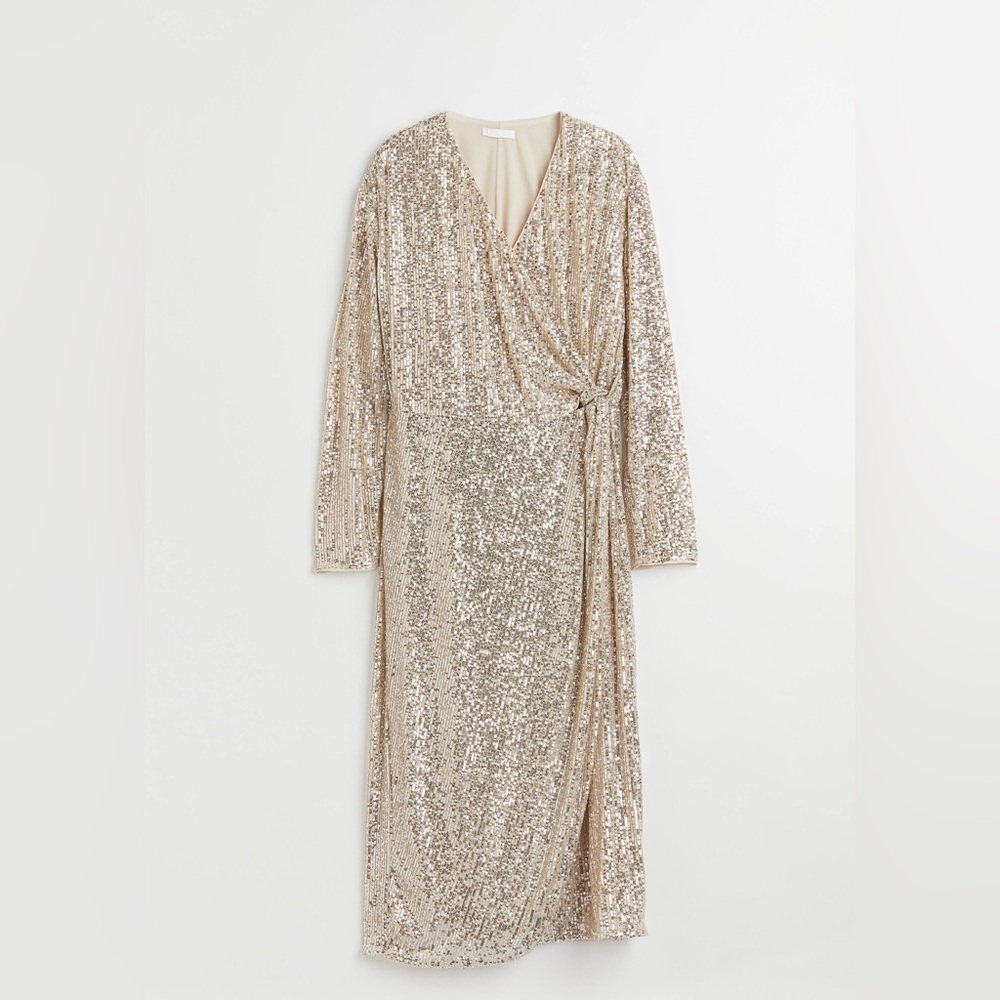 H&M Silver Sequin Wedding Dress